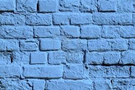 Briques bleues d'un mur