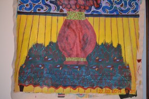 Ce que j'entends par les lattes du plancher qui envahissent la table.