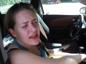 Emmanuelle. Dans ma Sonic. En direction de McKellar, Ontario. En pleine improvisation de jazz vocal.