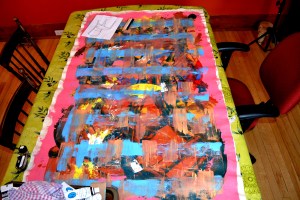 Le fond texturé qui m'attend