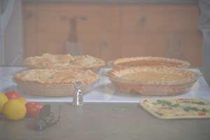 Chez Thrissa, pour le Thanksgiving, nous avons fait des tartes.