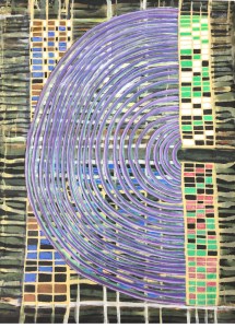 Incroyable. Je tape Combinatoire II clouâtre dans Google et je tombe pile sur la toile de mon ami, dont le vrai titre est Combinatoire floue. S'il ne l'a pas vendue, j'aimerais l'acheter.