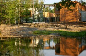 C'est moins idyllique dans la réalité que sur la photo. Quand je suis arrivée à l'abbaye hier, en voiture, je suis tombée sur deux gros autobus de touristes...