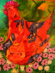 Je pense que cette toile portait le titre Volatilisé, dans ma série alphabétique.