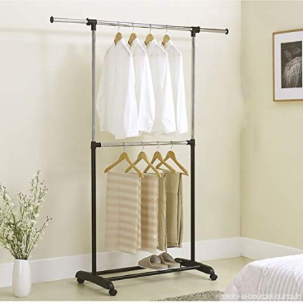 FKKURACK Seacutechoir agrave Linge reacuteglable en Hauteur pour Portevecirctements Mobile B07P5C2RH5-500x500_0